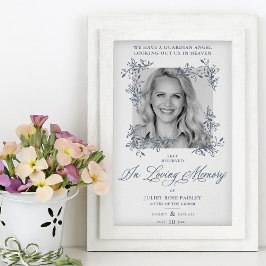 Póster Mesa conmemorativa Foto de boda Recuerdo Queridos