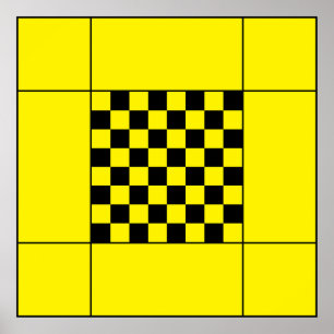 Póster Mesa de ajedrez