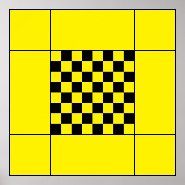 Póster Mesa de ajedrez (Frente)