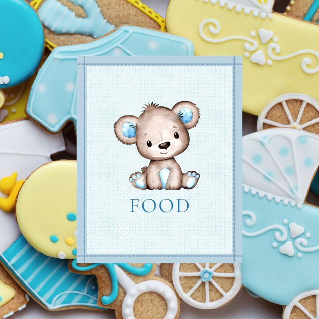 Póster Mesa de Comida Osito Marrón Adorable Fiesta de Beb (Subido por el creador)