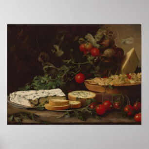 Póster Mesa de comida para granjas - pintura de vida