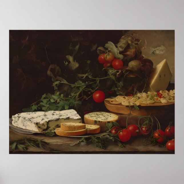 Póster Mesa de comida para granjas - pintura de vida (Frente)