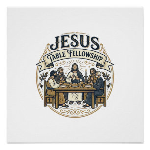 Póster Mesa de Compañerismo de Jesús Mesa de Compañerismo