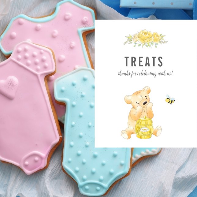 Póster Mesa de Dulces Adorable Oso de Revelación de Géner (Subido por el creador)