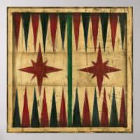 Mesa de juego de Backgammon antiguo de Ethan Harpe