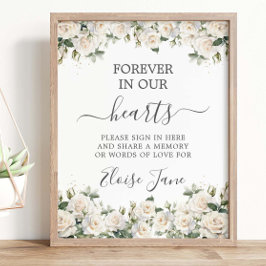 Póster Mesa de memoria de los funerales conmemorativos fl