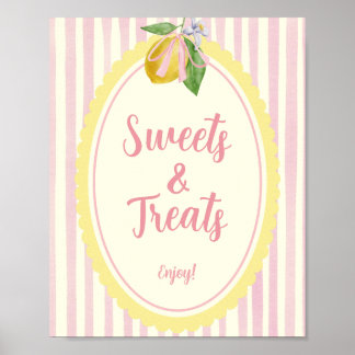 Póster Mesa de Postres de Limón Freshly Sweets & Treats F