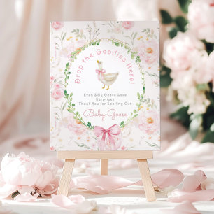 Póster Mesa de regalos rosa Silly Goose Blush Caprichosa