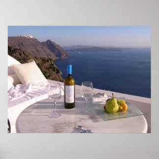 Póster Mesa de Santorini