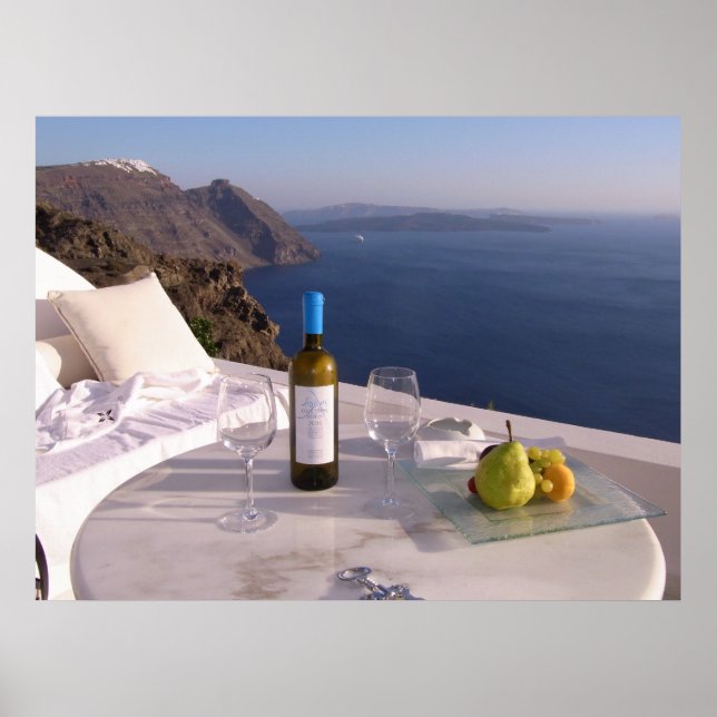 Póster Mesa de Santorini (Frente)