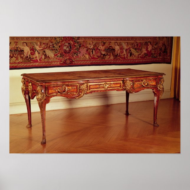 Póster Mesa, francés, Cressent, 1730 (Frente)