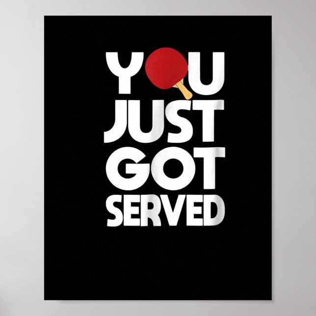 Póster Mesa Tenis Hombres Mariposa Ping Pong (Frente)