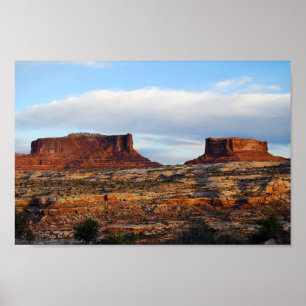 Póster Mesas Monitor y Merrimac, Utah
