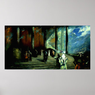 Póster Mesías - Poster (pintura al óleo de Ghenadie Sontu