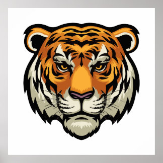 Póster Mesmerización de la mirada del tigre