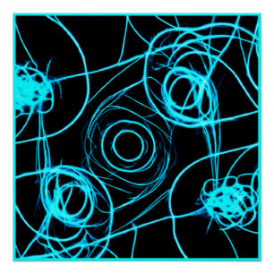 Póster Mesmerización de Neon Patterns Art