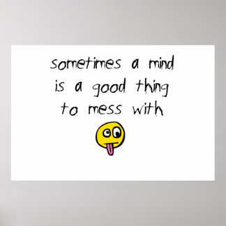 Póster Mess con mente