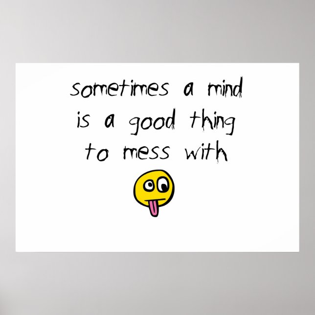 Póster Mess con mente (Frente)