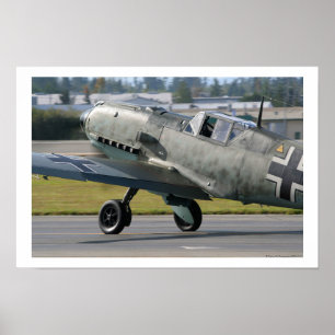 Póster Messerschmitt Bf-109E-3 Emilio