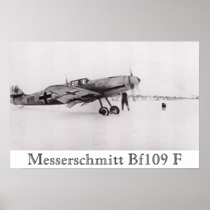 Póster Messerschmitt Bf-109F