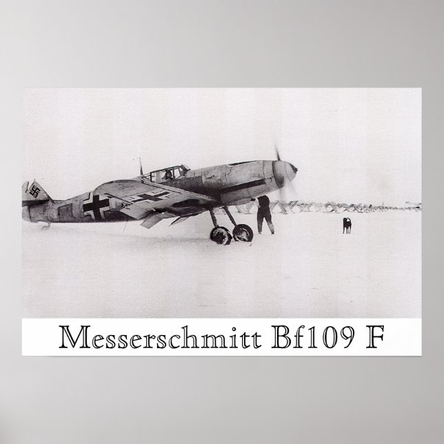 Póster Messerschmitt Bf-109F (Frente)
