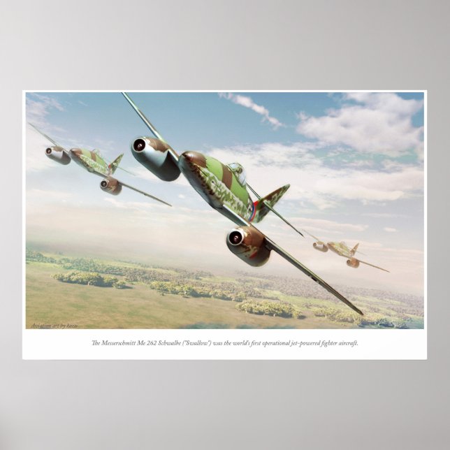 Póster Messerschmitt Me 262 (Frente)