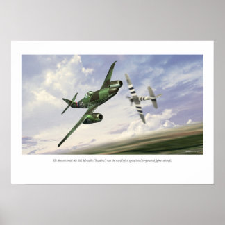 Póster Messerschmitt Me 262