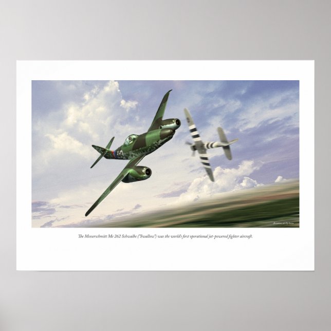 Póster Messerschmitt Me 262 (Frente)