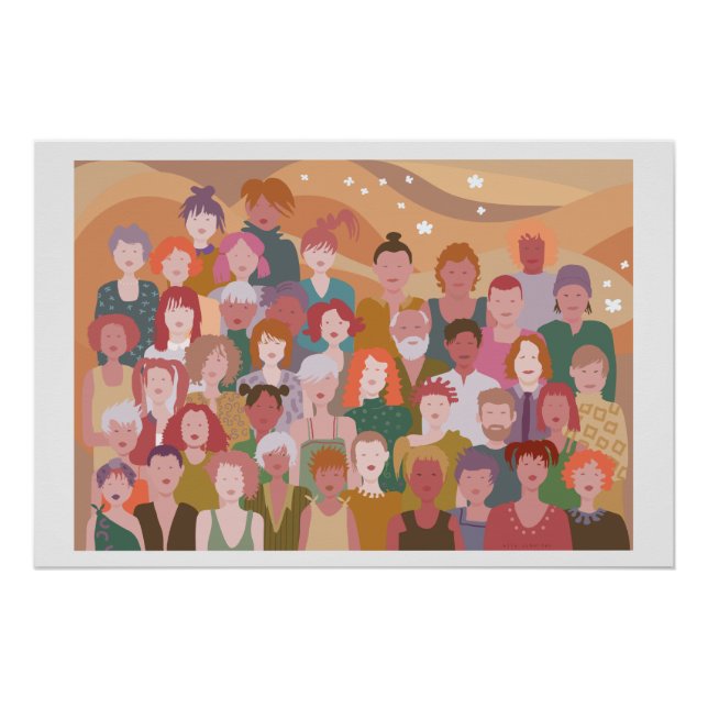 poster met groep mensen (Anverso)