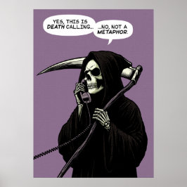 Póster Metáfora de muerte de Grim Reaper