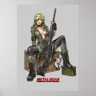 Póster metal gear sniper wolf