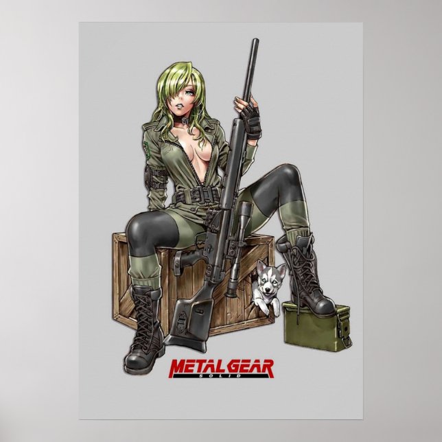 Póster metal gear sniper wolf (Frente)