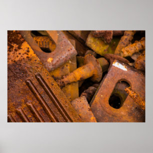 Póster Metal Rules Grande 60 x 40 Lienzo Premium Brillo