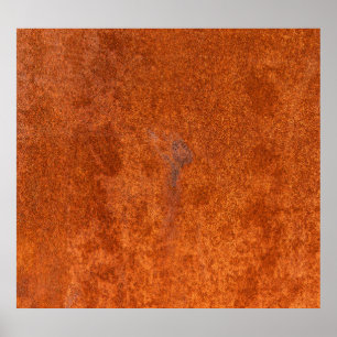 Póster Metalizado de oxidación meteorológica: textura de