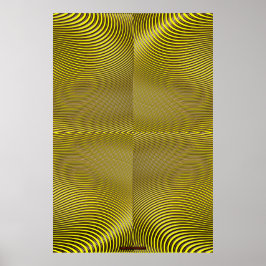 Póster Metalizado en el amarillo de la imagen óptica pare