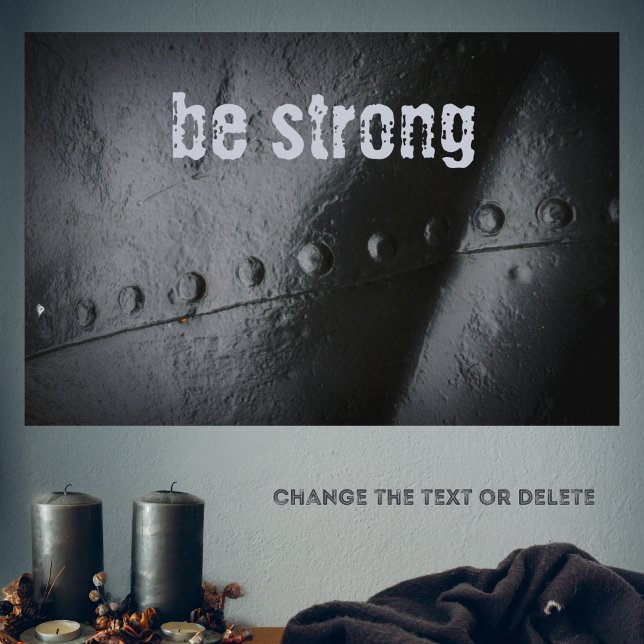 Póster metalizado negro minimalista (Subido por el creador)