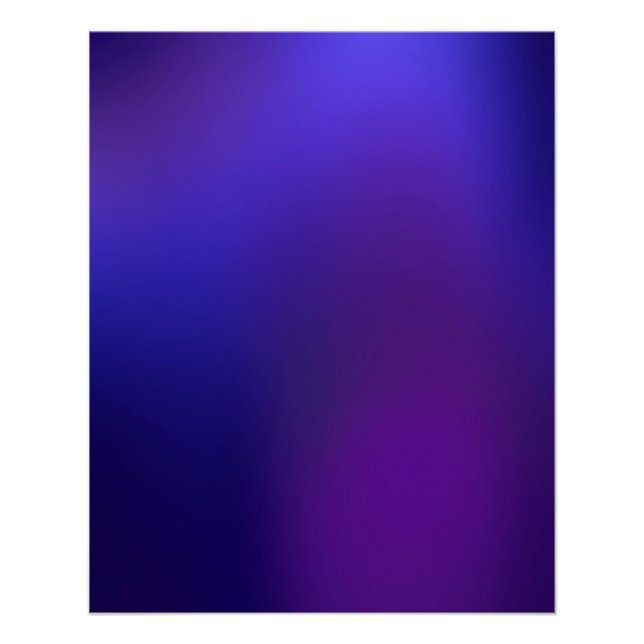 Póster Metamorfosis 2 Elegancia azul púrpura (Anverso)