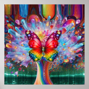 Póster Metamorfosis de mariposa