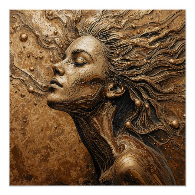 Póster “Metamorphosis of Light” – A Surreal Portrait (Anverso)