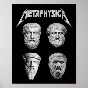 Póster Metaphysica Socrates Platto Aristóteles M