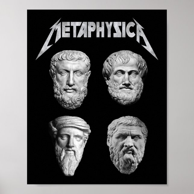 Póster Metaphysica Socrates Platto Aristóteles M (Frente)