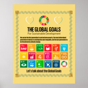 Póster Metas Mega Visual para Aulas y Centros Comunitario