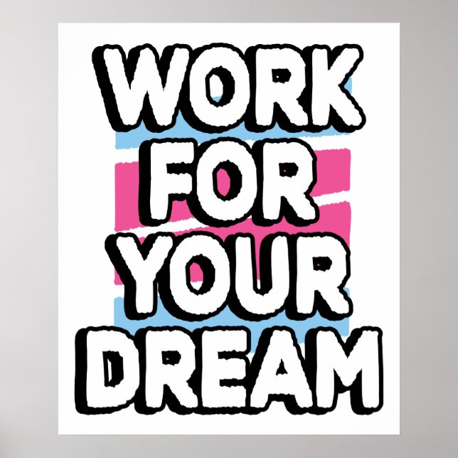 Póster Metas Sueños Actitud de Éxito Motivación (Frente)