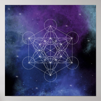 Póster Metatron, chakra,zen,sacred geometric, geometry,