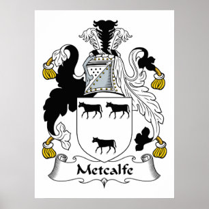 Póster Metcalfe Family Crest
