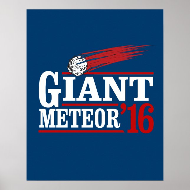 Póster Meteorito Gigante 2016 (Frente)