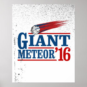 Póster Meteorito Gigante 2016