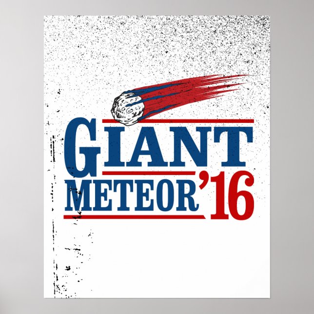 Póster Meteorito Gigante 2016 (Frente)