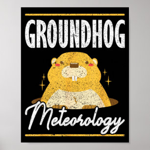 Póster Meteorología de la marmota de tierra Marmota