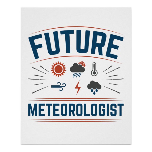 Póster Meteorólogo futuro (Anverso)